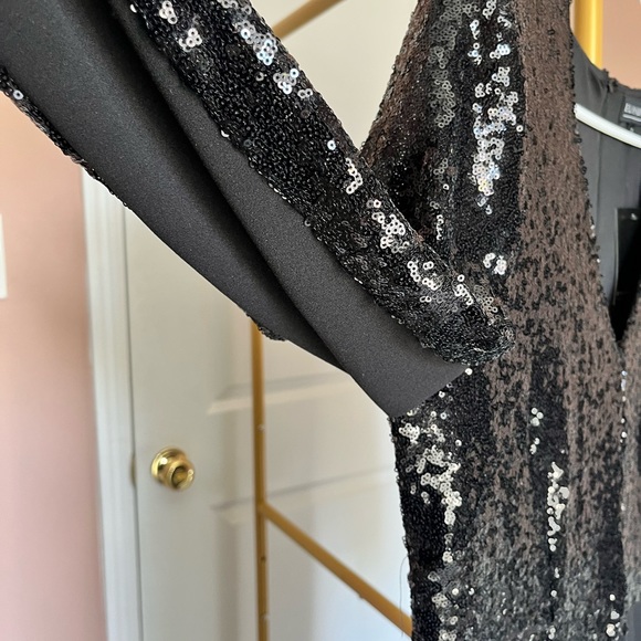 Gorgeous Sequin Jumpsuit Eloquii V-neck wide leg ready for PARTIES! 14-16 NWT - Picture 6 of 6